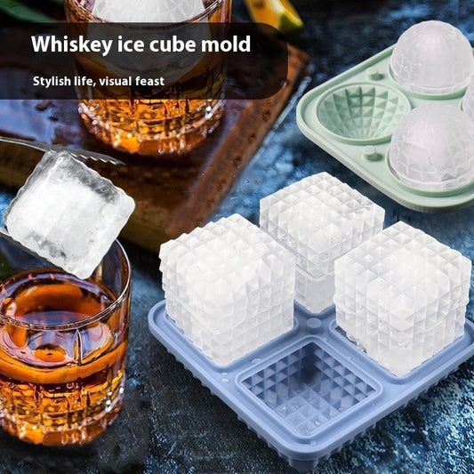 Rubic Shape Silicone Ice Tray Mould
